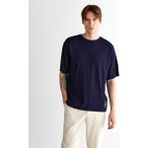 Gant Erkek Lacivert Relaxed Fit Bisiklet Yaka Logolu T-Shirt 2325124T.433 - 433-Lacivert