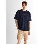 Gant Erkek Lacivert Relaxed Fit Bisiklet Yaka Logolu T-Shirt 2325139T.433 - 433-Lacivert