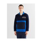Gant Erkek Lacivert Relaxed Fit Yarım Fermuarlı Logolu Sweatshirt
