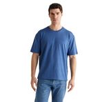 GANT Erkek Mavi Baskılı Kısa Kollu T-Shirt