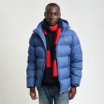 Gant Erkek Mavi Kapüşonlu Mont - 442-Mavi