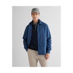 GANT Erkek Mavi Oversize Fit Fermuarlı Logolu Gömlek
