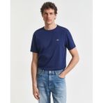 Gant Erkek Mavi Regular Fit Bisiklet Yaka T-Shirt 2003184.423 - 423-Mavi