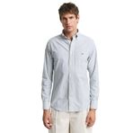 GANT Erkek Mavi Regular Fit Çizgili Logolu Gömlek