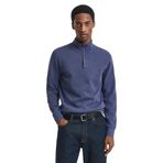 Gant Erkek Mavi Regular Fit Yarım Fermuarlı Sweatshirt