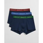 GANT Erkek Mavi Slim Fit 3'lü Boxer