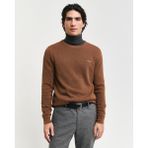 Gant Erkek Regular Fit Bisiklet Yaka Kazak 8040521.292 - Kahverengi - 3XL