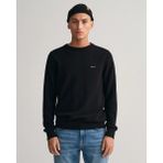 Gant Erkek Regular Fit Bisiklet Yaka Kazak-Siyah - XL