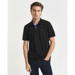 Gant Erkek Regular Fit Polo Yaka T-Shirt - Siyah - M
