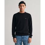 Gant Erkek Siyah Regular Fit Bisiklet Yaka Kazak 8040521.5 - 2XL - 5-Siyah