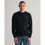 Gant Erkek Siyah Regular Fit Bisiklet Yaka Kazak 87211.5 - 5-Siyah - XL
