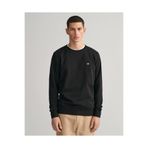 Gant Erkek Siyah Regular Fit Bisiklet Yaka Sweatshirt