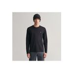 Gant Erkek Siyah Regular Fit Bisiklet Yaka T-shirt