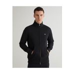 Gant Erkek Siyah Regular Fit Fermuarlı Sweatshirt
