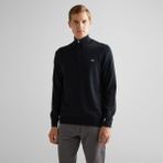 Gant Erkek Siyah Regular Fit Yarım Fermuarlı Kazak - 5-Siyah