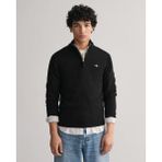 Gant Erkek Siyah Regular Fit Yarım Fermuarlı Kazak 87213.5 - 5-Siyah - 2XL