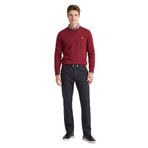 GANT Erkek Siyah Slim Fit Casual Herringbone Pantolon