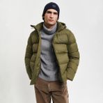 Gant Erkek Yeşil Kapüşonlu Mont - 301-Yeşil - 3XL