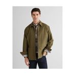 GANT Erkek Yeşil Oversize Fit Fermuarlı Logolu Gömlek