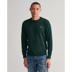 Gant Erkek Yeşil Regular Fit Bisiklet Yaka Kazak 8030561.374 - 3XL - 374-Yeşil