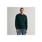 Gant Erkek Yeşil Regular Fit Bisiklet Yaka Yün Kazak