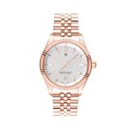 Gant Kadın Kol Saati Naples-IPB 3-hand, Date 37,5 mm Kasa ÇapıRose Rose Kasa Beyaz Kadran Metal Kordon