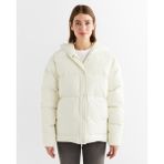 Gant Kadın Krem Kapüşonlu Kapitone Mont 47124302T.130 - 130-Krem Rengi - S