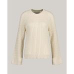 Gant Kadın Krem Regular Fit Bisiklet Yaka Desenli Kazak 4804154.130 - 130-Krem Rengi