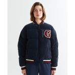 Gant Kadın Lacivert Hakim Yaka Logolu Bomber Ceket 47124305T.433 - 433-Lacivert - -- - S