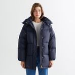 Gant Kadın Lacivert Kapüşonlu Kaz Tüyü Mont - 433-Lacivert - XL