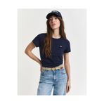 Gant Kadın Lacivert Regular Fit Bisiklet Yaka T-shirt