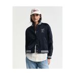 Gant Kadın Lacivert Regular Fit Hakim Yaka Logolu Bomber Ceket