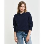 Gant Kadın Lacivert Relaxed Fit Bisiklet Yaka Kazak 4805267.433 - 433-Lacivert