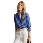 GANT Kadın Mavi Regular Fit Çizgili Gömlek