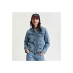 Gant Kadın Mavi Regular Fit Klasik Yaka Denim Ceket