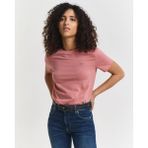 GANT Kadın Pembe Regular Fit Bisiklet Yaka T-Shirt-4200200.654
