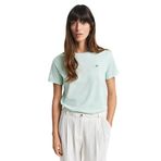 GANT Kadın Yeşil Regular Fit Bisiklet Yaka T-Shirt-4200200.355