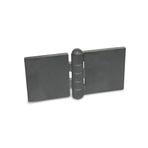 Ganter Normelemente | Kaynak için menteşe - GN 1366-ST-120-40-A-BL | Çelik profil | GxU: 120x40 mm