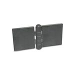 Ganter Normelemente | Kaynak için menteşe - GN 1366-ST-120-60-A-BL | Çelik profil | GxU: 120x60 mm