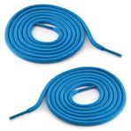 Ganzoo Spor ayakkabı bağcığı, yuvarlak, bağcık, bağcık, tüp bağcık, spor ayakkabısı, yürüyüş botu, iş ayakkabısı için ayakkabı bağı, farklı renklerde - Marka (açık mavi, 1 çift), Açık mavi, Ölçü