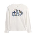 GAP 817485005 Beyaz Logo Graphics Çocuk Günlük Stil T-Shirt