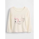 Gap Baskılı Bej Kız Çocuk T-Shirt 812482002 - 4 Yaş