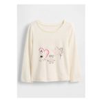 Gap Baskılı Bej Kız Çocuk T-Shirt 812482002