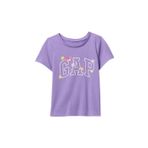 GAP Bebek Genç Kız Kısa Kollu Logo Tişört, Wisteria Çiçeği, 18-24 Ay