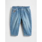 Gap Bebek Mavi Pull-On Barrel Jean Pantolon - 0 - 3 Ay