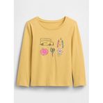 GAP Bebek Uzun Kollu T-Shirt, 4YRS, 794664001, Pembe, Üniseks bebek