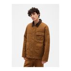 GAP Erkek Açık Kahverengi Relaxed Quilted Kanvas Utility Ceket