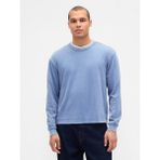 Gap Erkek Açık Mavi Heavyweight Crop T-Shirt