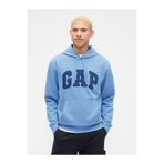 GAP Erkek Açık Mavi Logo Relaxed Fleece Sweatshirt
