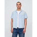 Gap Erkek Açık Mavi Relaxed Denim Gömlek - XS